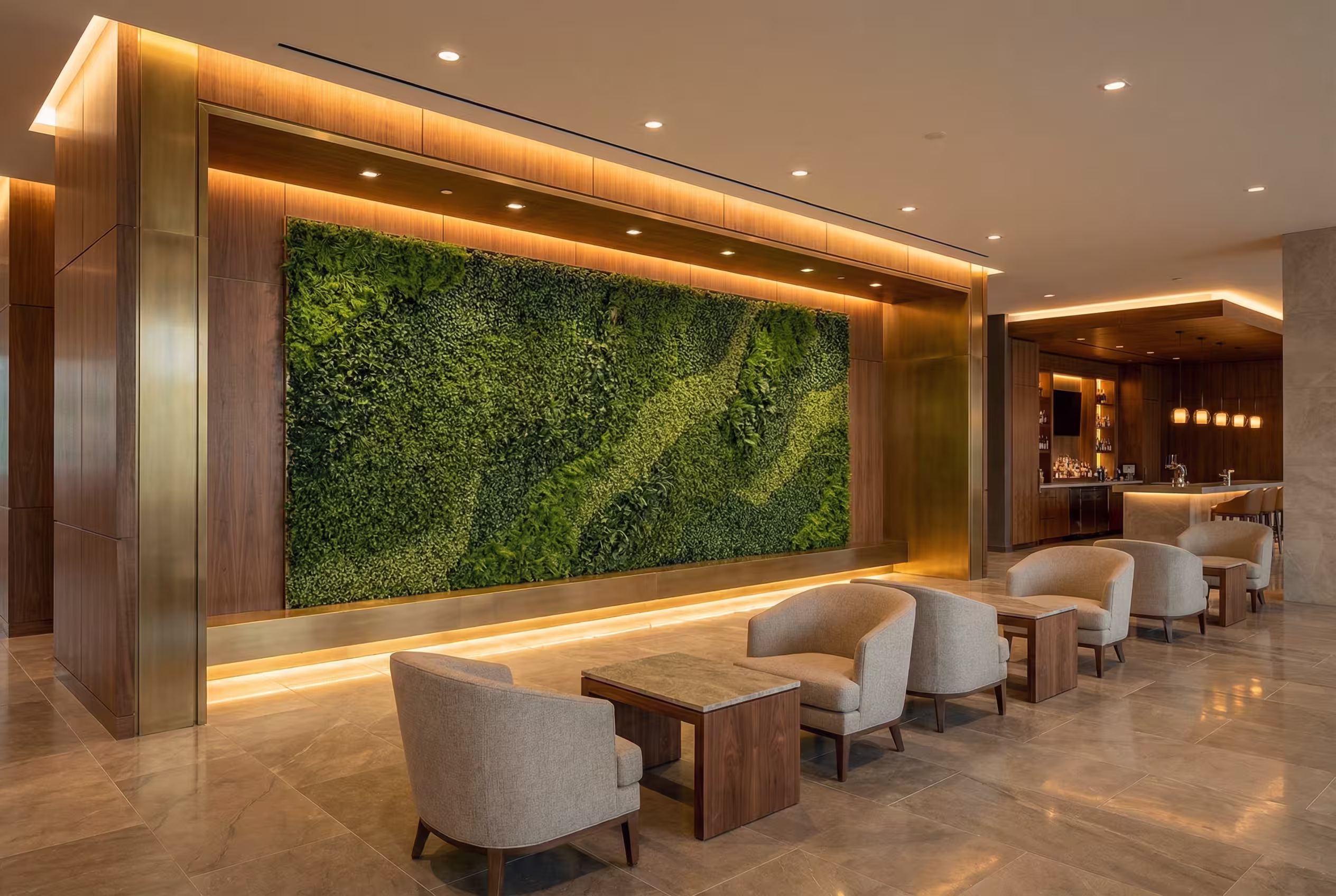 Fluid Design Custom Living Wall