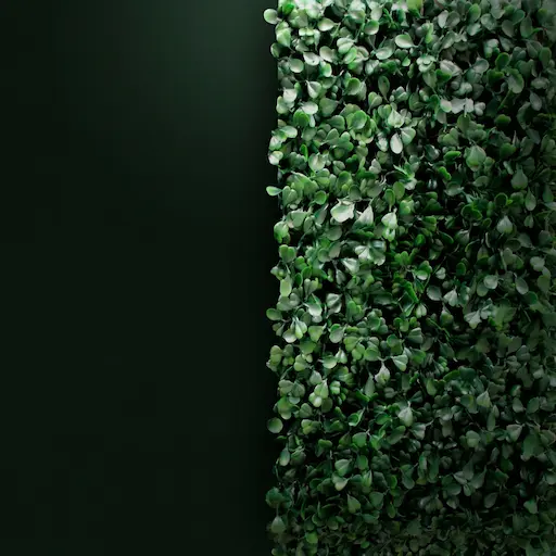 Artificial hedge panel installation